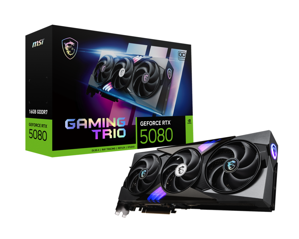 MSI RTX 5080 Gaming Trio OC 16GB Graphics Card