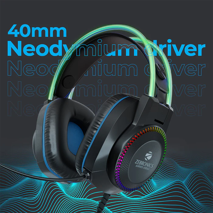 Zebronics Jet Pro RGB (Black) Gaming Headphone modxcomputers
