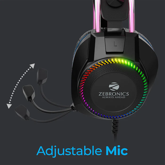 Zebronics Jet Pro RGB (Black) Gaming Headphone image 8