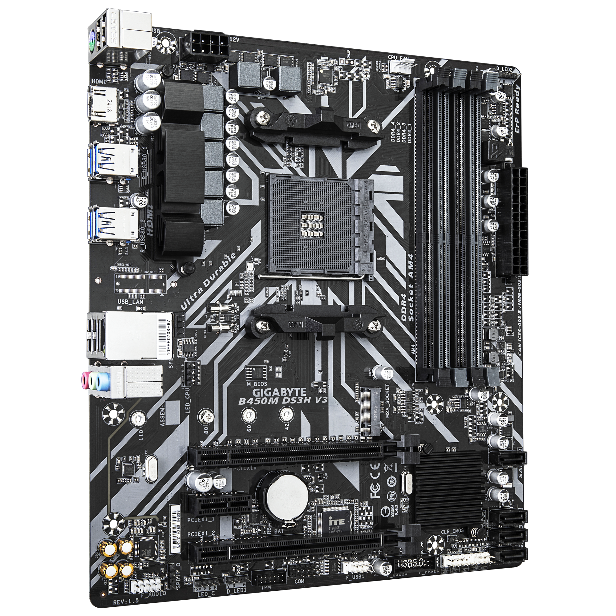Gigabyte B450M DS3H V3 AMD Motherboard Gigabyte
