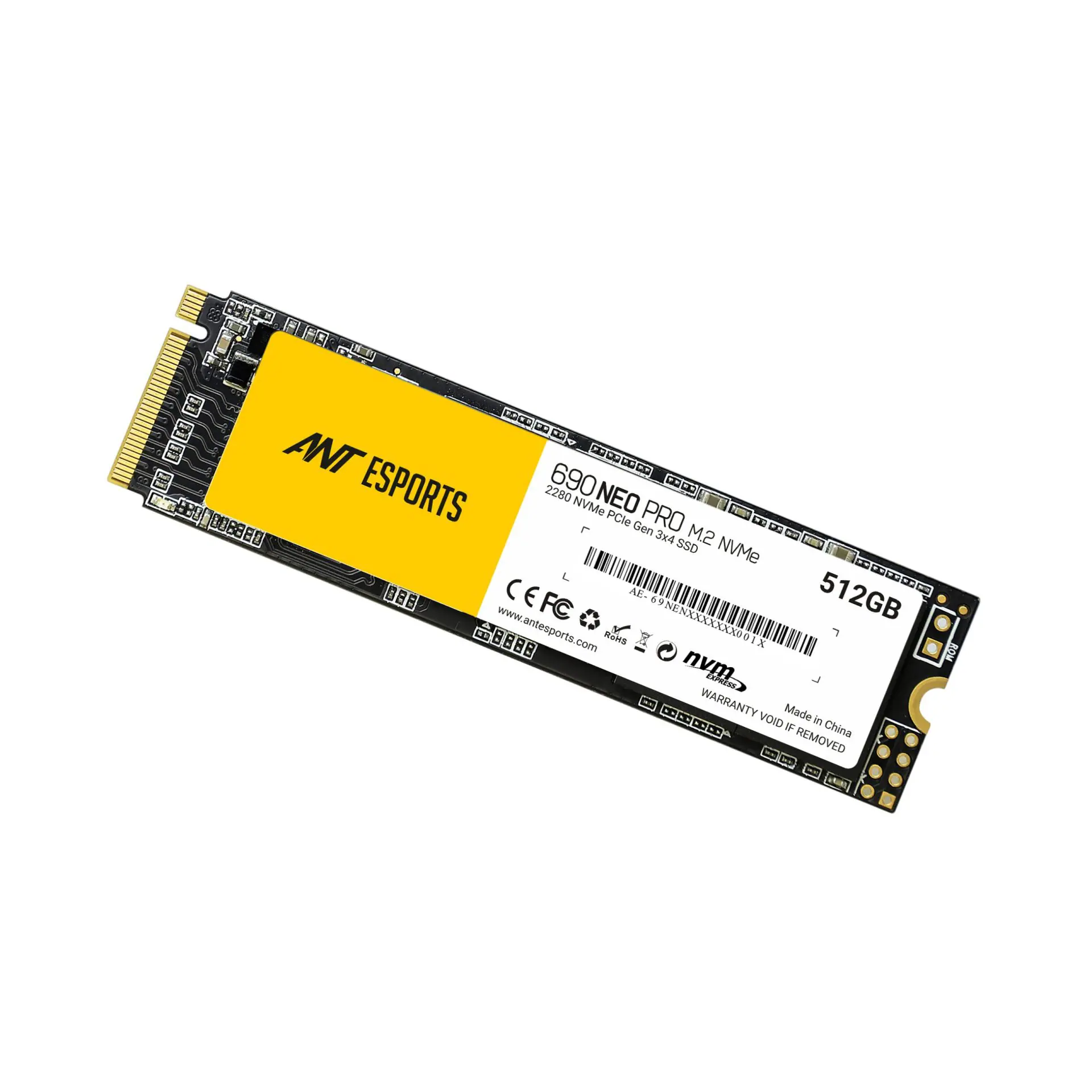 Ant Esports 690 Neo Pro 512GB M.2 NVMe Internal SSD Ant
