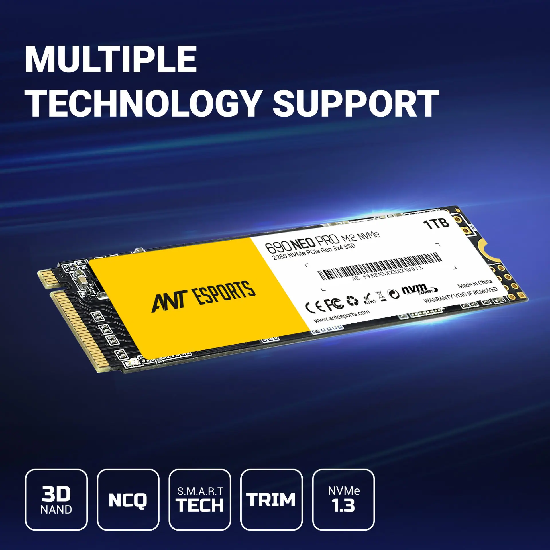 Ant Esports 690 Neo Pro 1TB M.2 NVMe Internal SSD modxcomputers