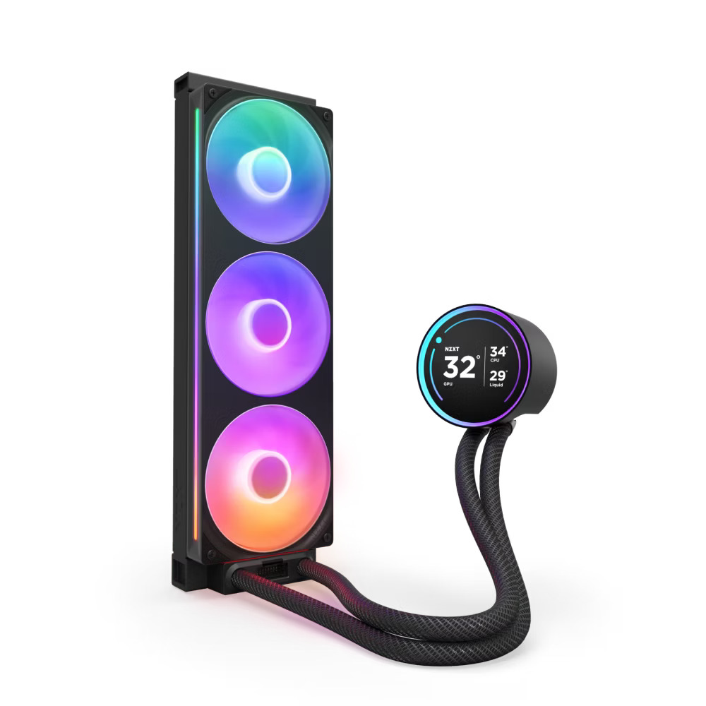 NZXT Kraken Elite 360 RGB with IPS LCD Display (Black) AIO Liquid Cooler NZXT