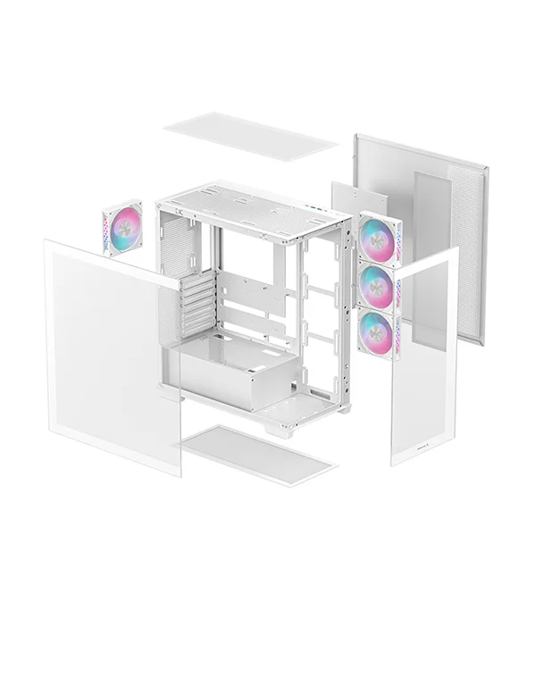 DeepCool CG580 4F WH ARGB (White) Cabinet modxcomputers