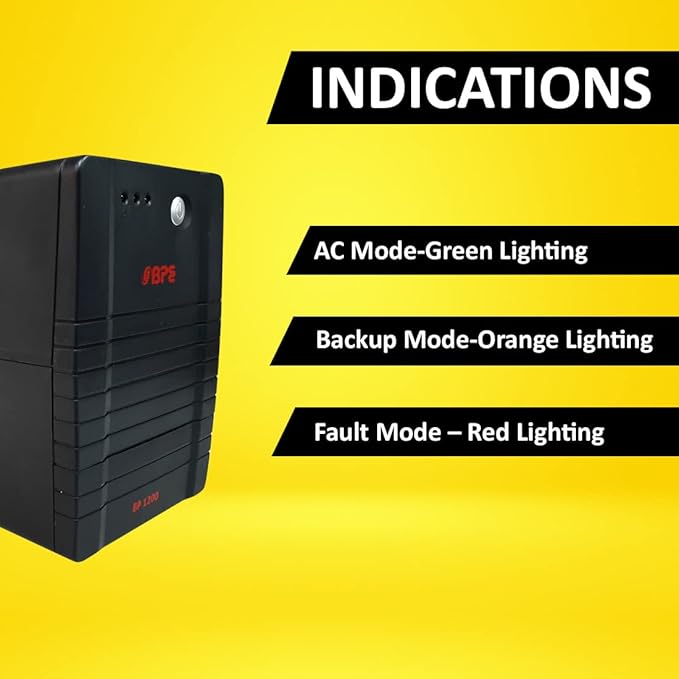 Buy BPE BP 1200VA (Upto 600 Watts) UPS