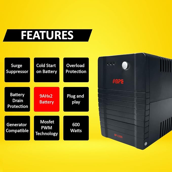 BPE BP 1200VA (Upto 600 Watts) UPS BP