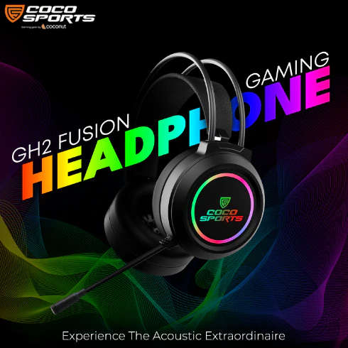 Buy COCO SPORTS GH2 Fusion RGB Gaming Headset (Black)