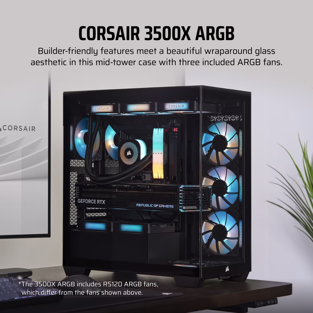 Corsair 3500X ARGB (Black) Cabinet Corsair