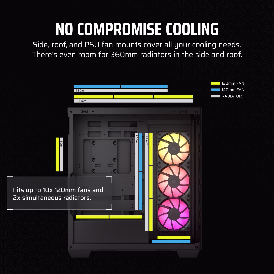 Corsair 3500X ARGB (Black) Cabinet modxcomputers
