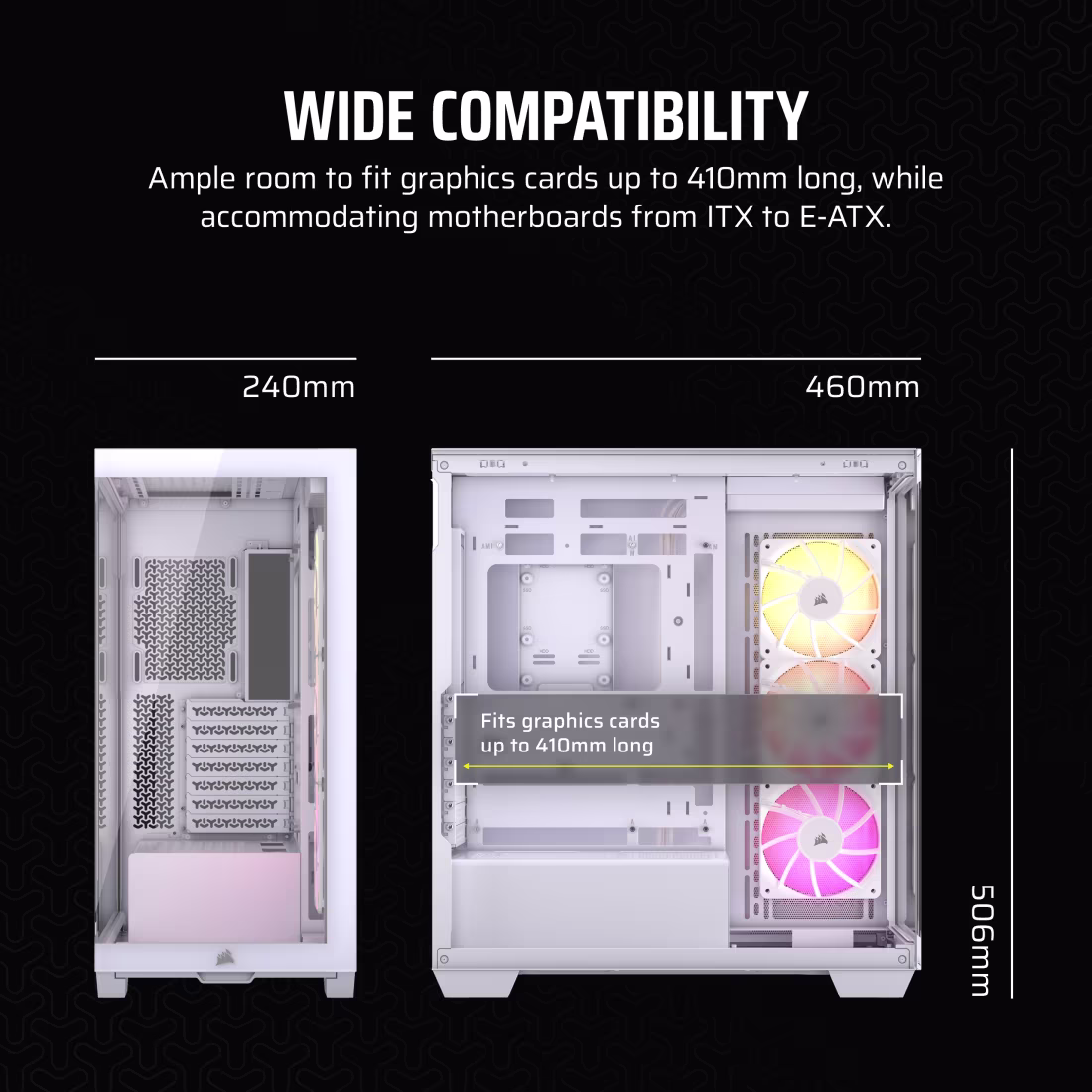 Corsair 3500X ARGB (White) Cabinet image 7