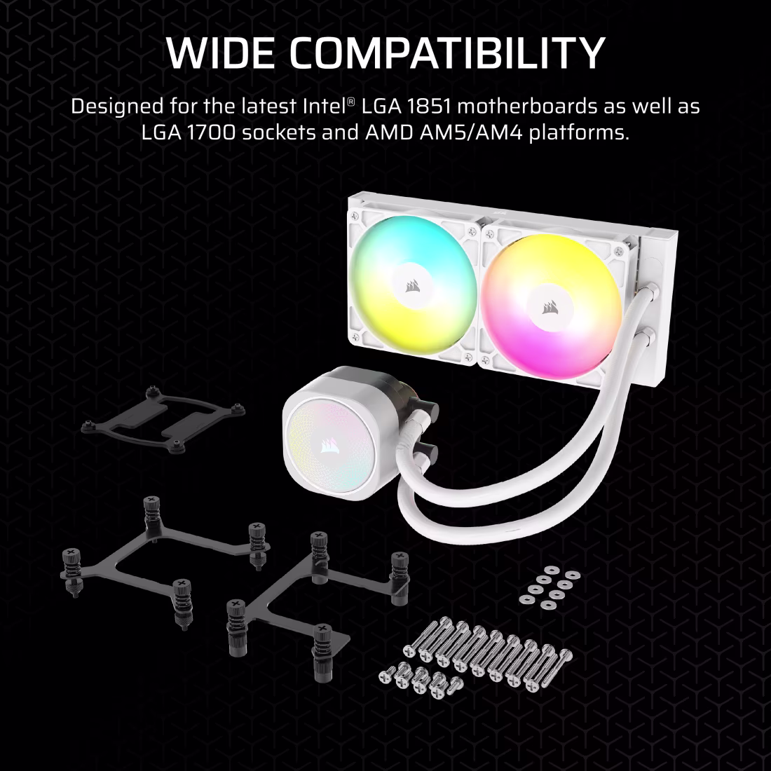 Corsair Nautilus 240 RS ARGB (White) AIO Liquid Cooler image 7