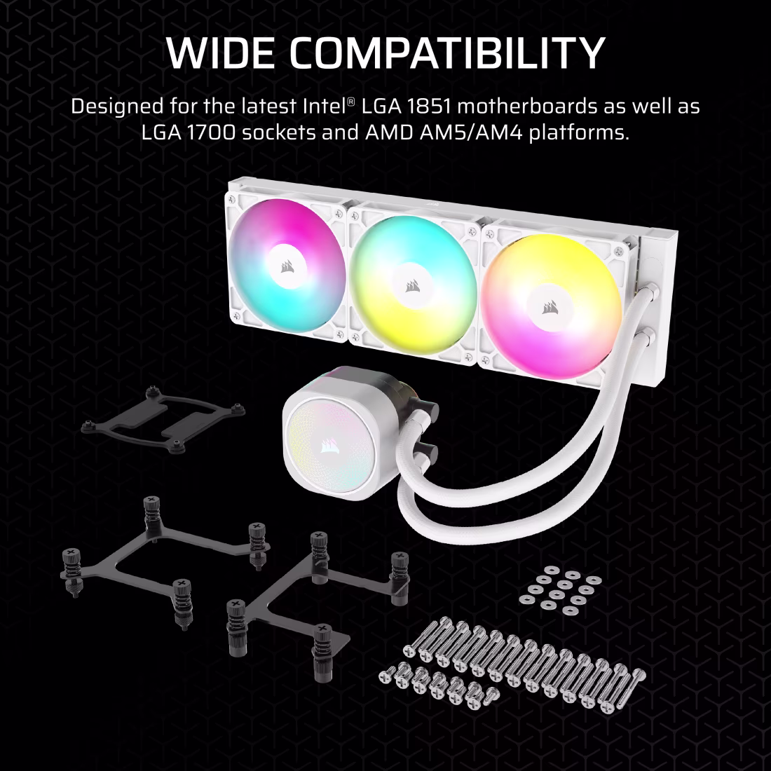 Corsair Nautilus 360 RS ARGB (White) AIO Liquid Cooler image 7