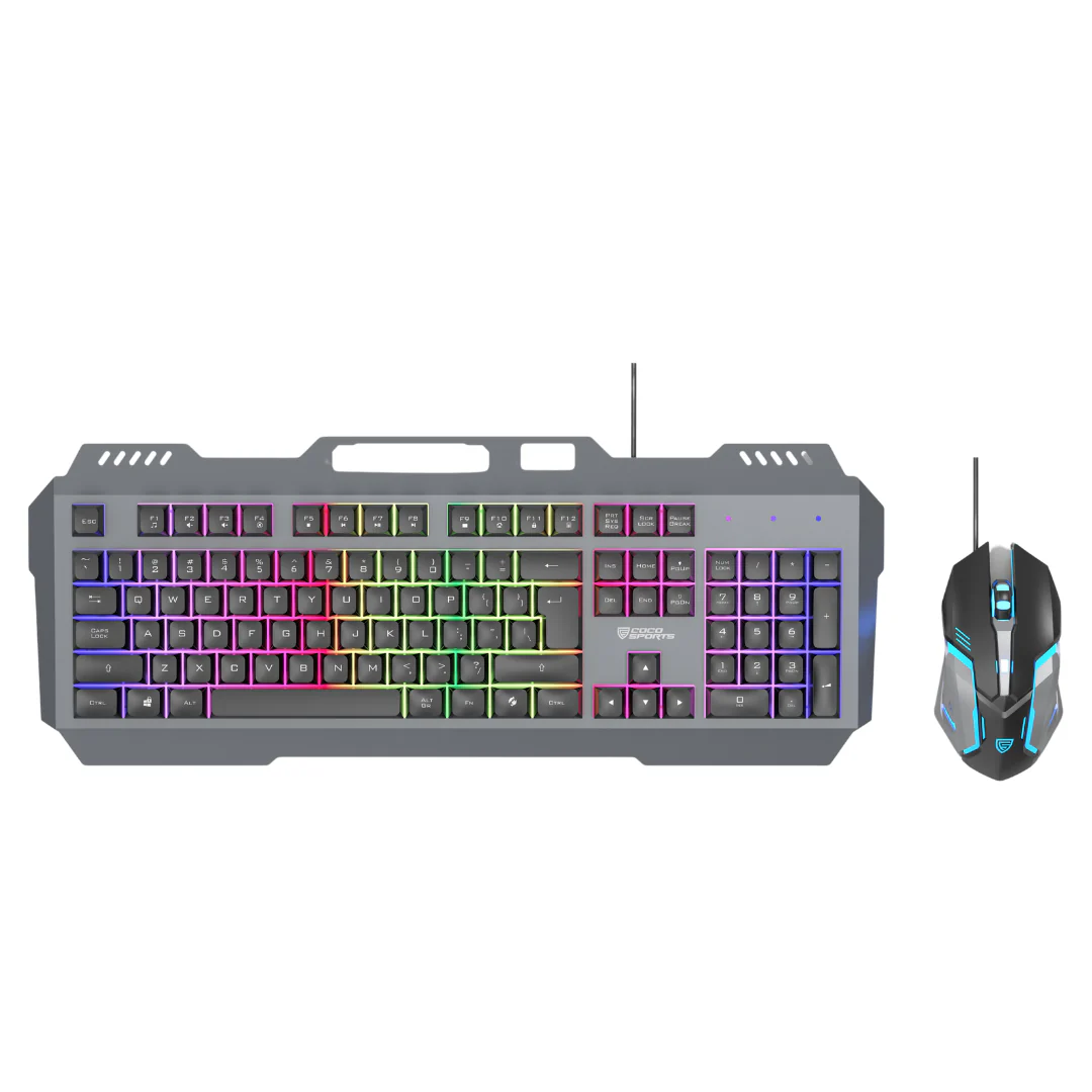 COCO SPORTS Cola Wired Gaming Keyboard and Mouse Combo (Black)