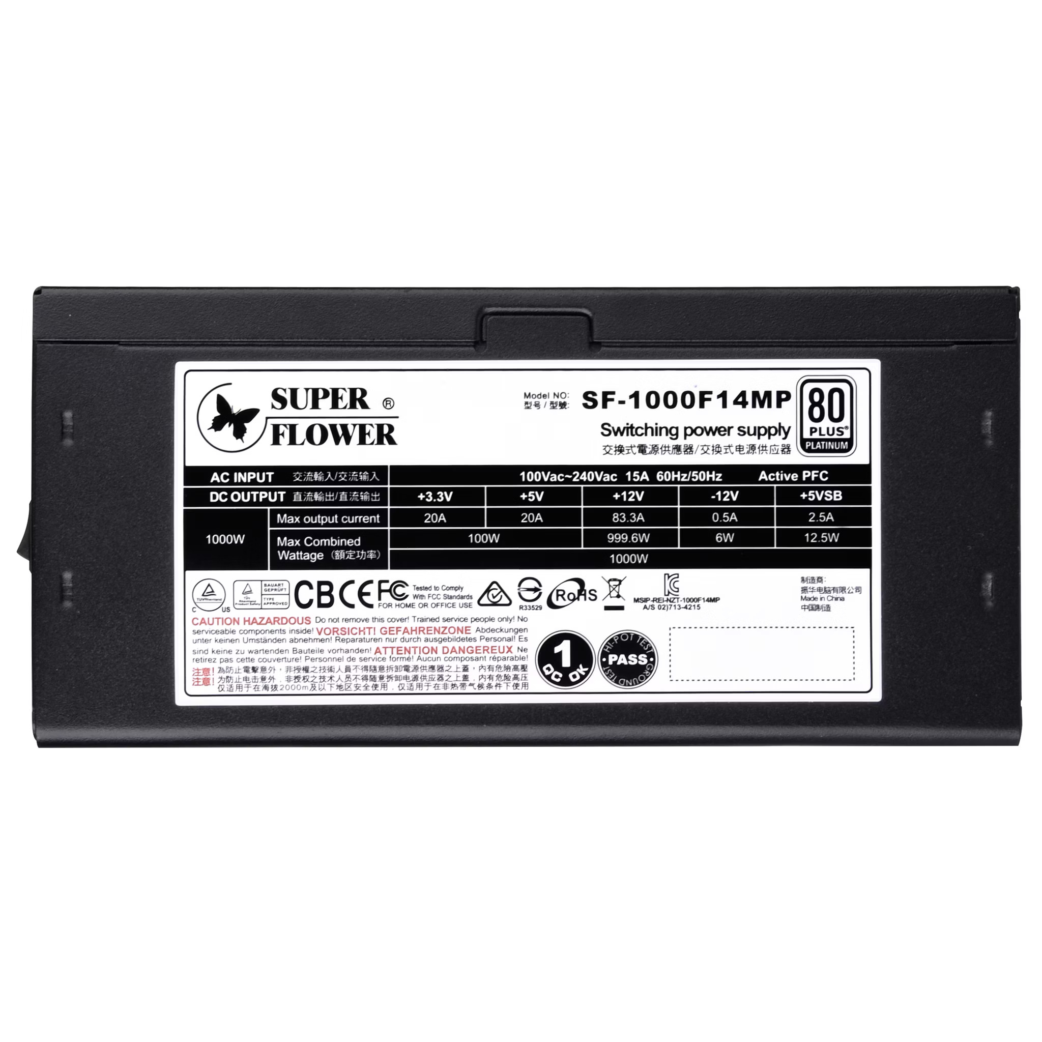 Super Flower Leadex Platinum SE 1000W ATX 3.0 1000 Watt 80 Plus Platinum Power Supply Flower