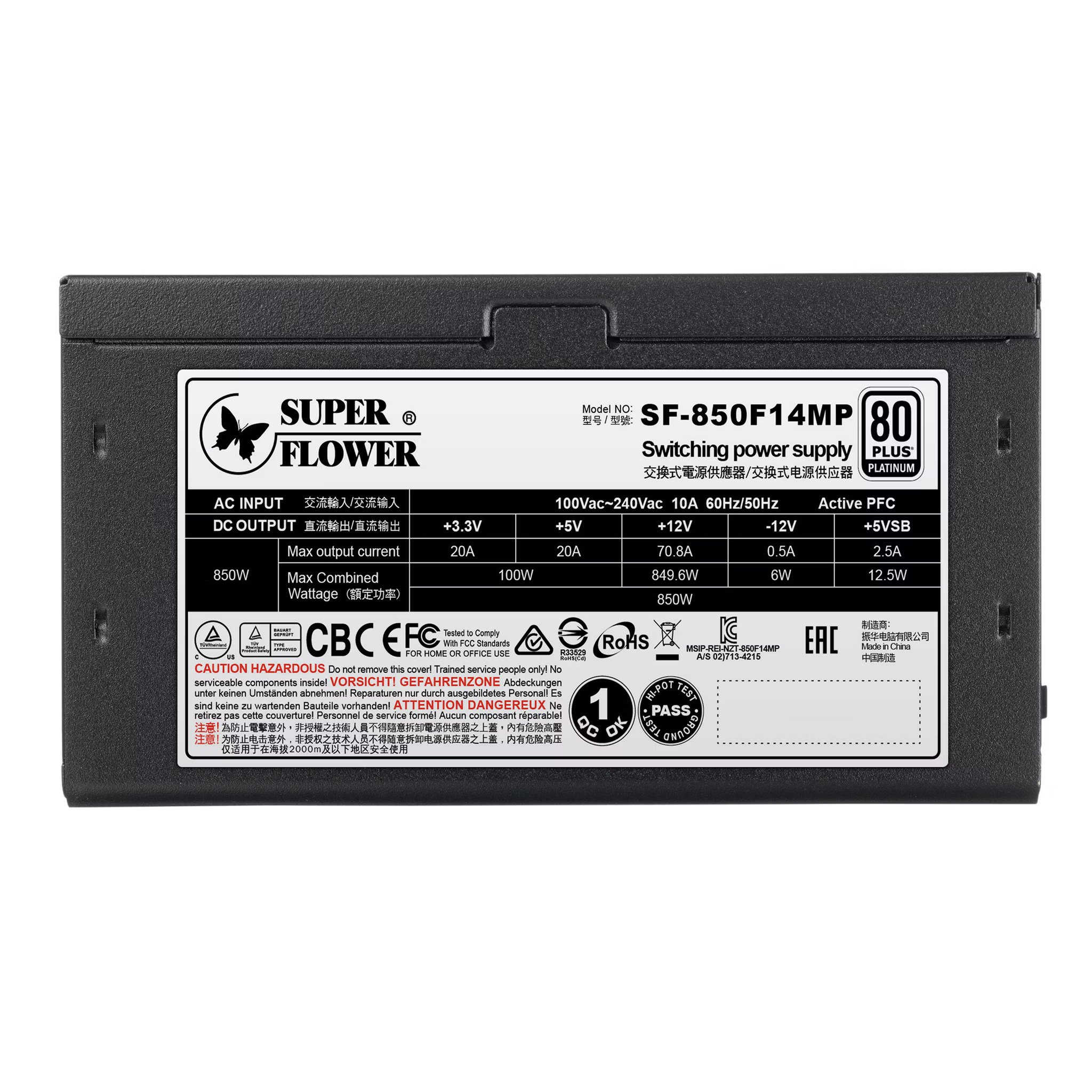 Super Flower Leadex Platinum SE 850W ATX 3.0 850 Watt 80 Plus Platinum Power Supply image 9