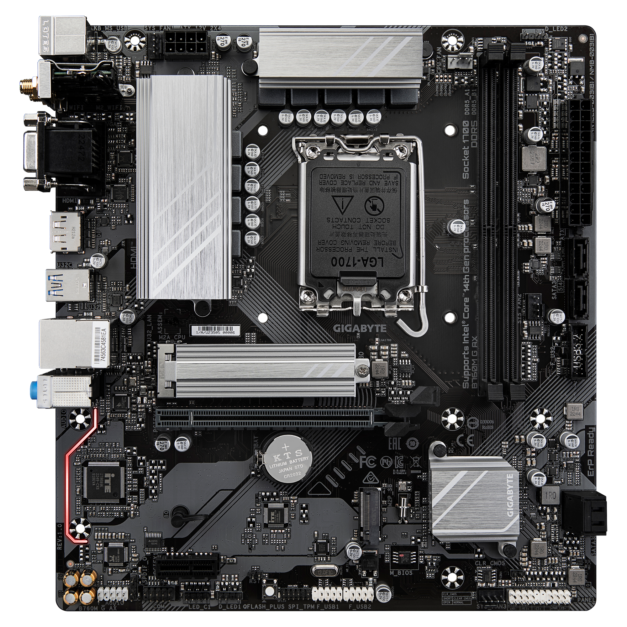 Gigabyte B760M G AX (Wi-Fi) Intel Motherboard Intel