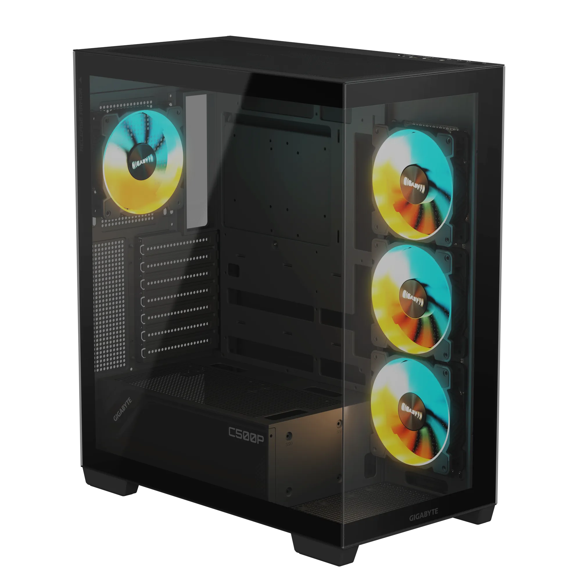 Gigabyte C500 Panoramic Stealth (Black) Cabinet Gigabyte