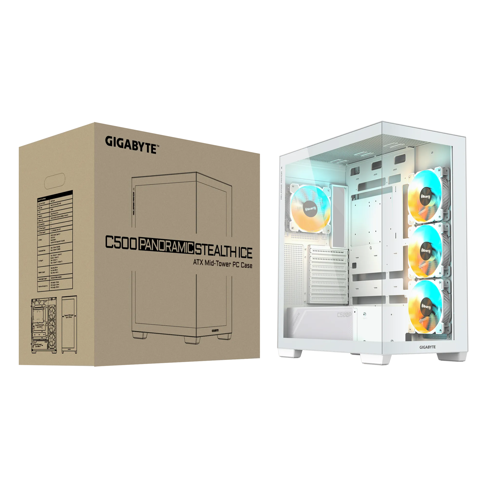 Gigabyte C500 Panoramic Stealth ICE (White) Cabinet-img(8)