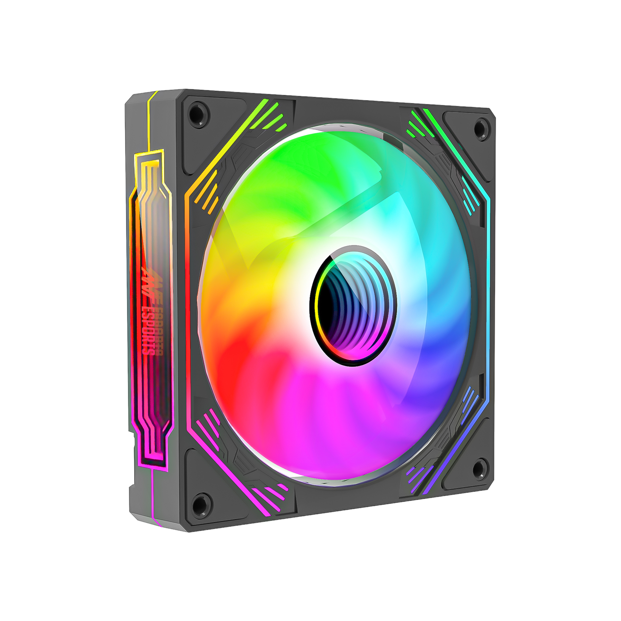 Ant Esports Sciflow ARGB Cabinet Fan (Triple Pack) (Black) Case Fans-img(4)