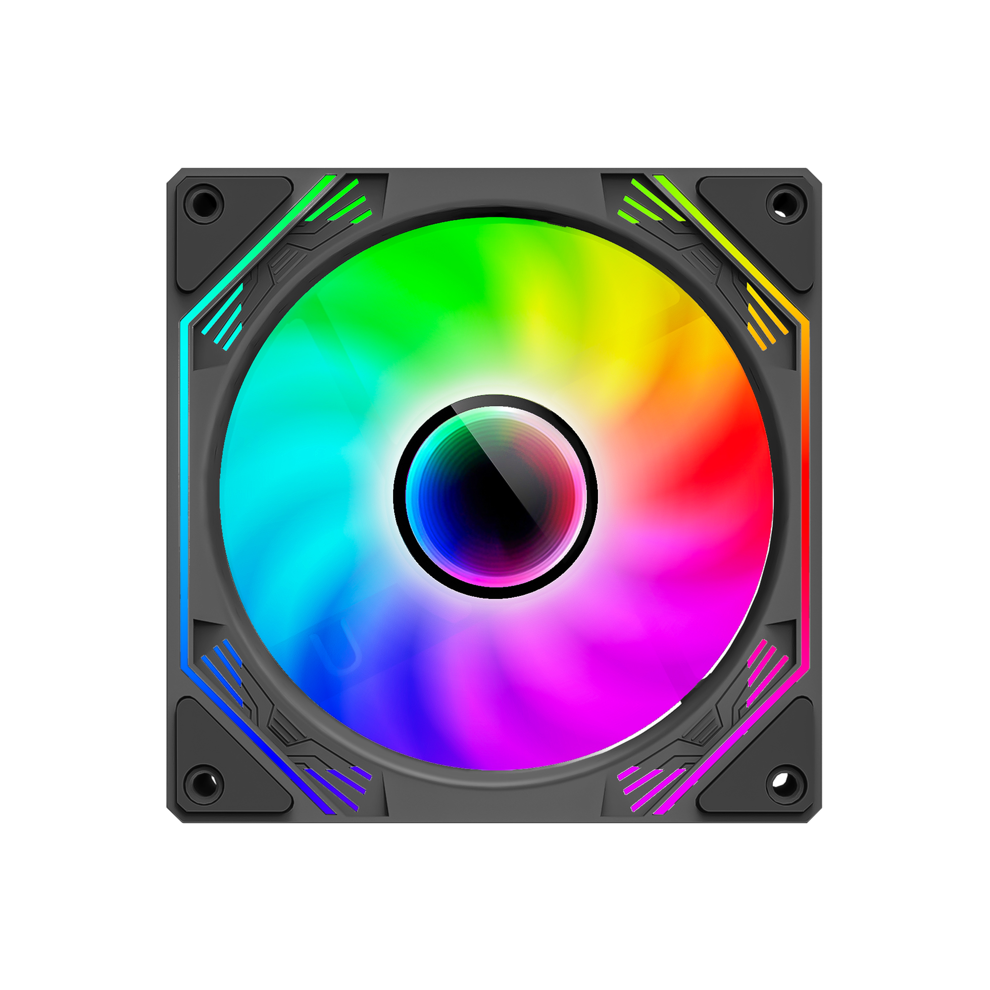 Ant Esports Sciflow ARGB Cabinet Fan (Triple Pack) (Black) Case Fans-img(3)