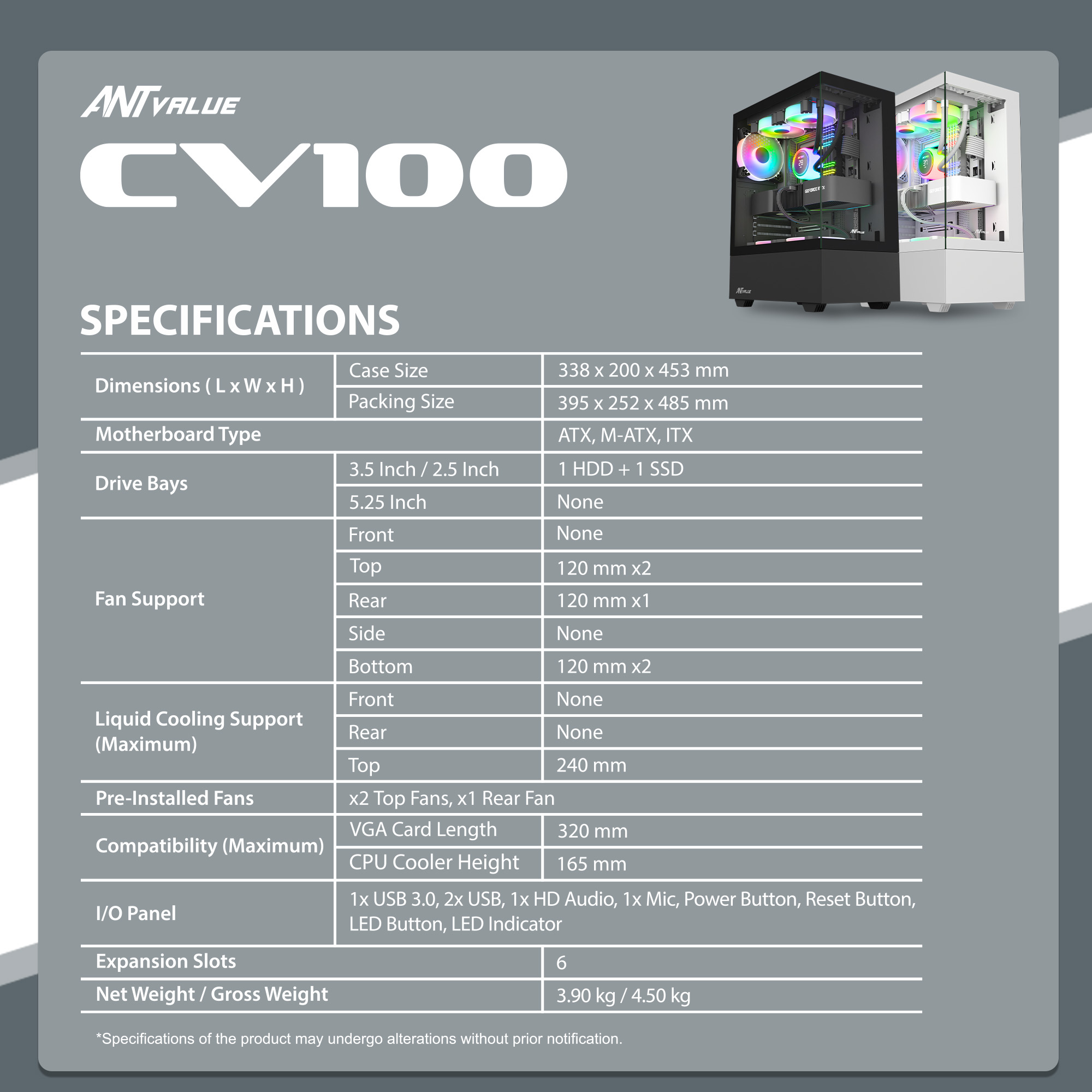 Ant Value CV100 (White) Cabinet image 11