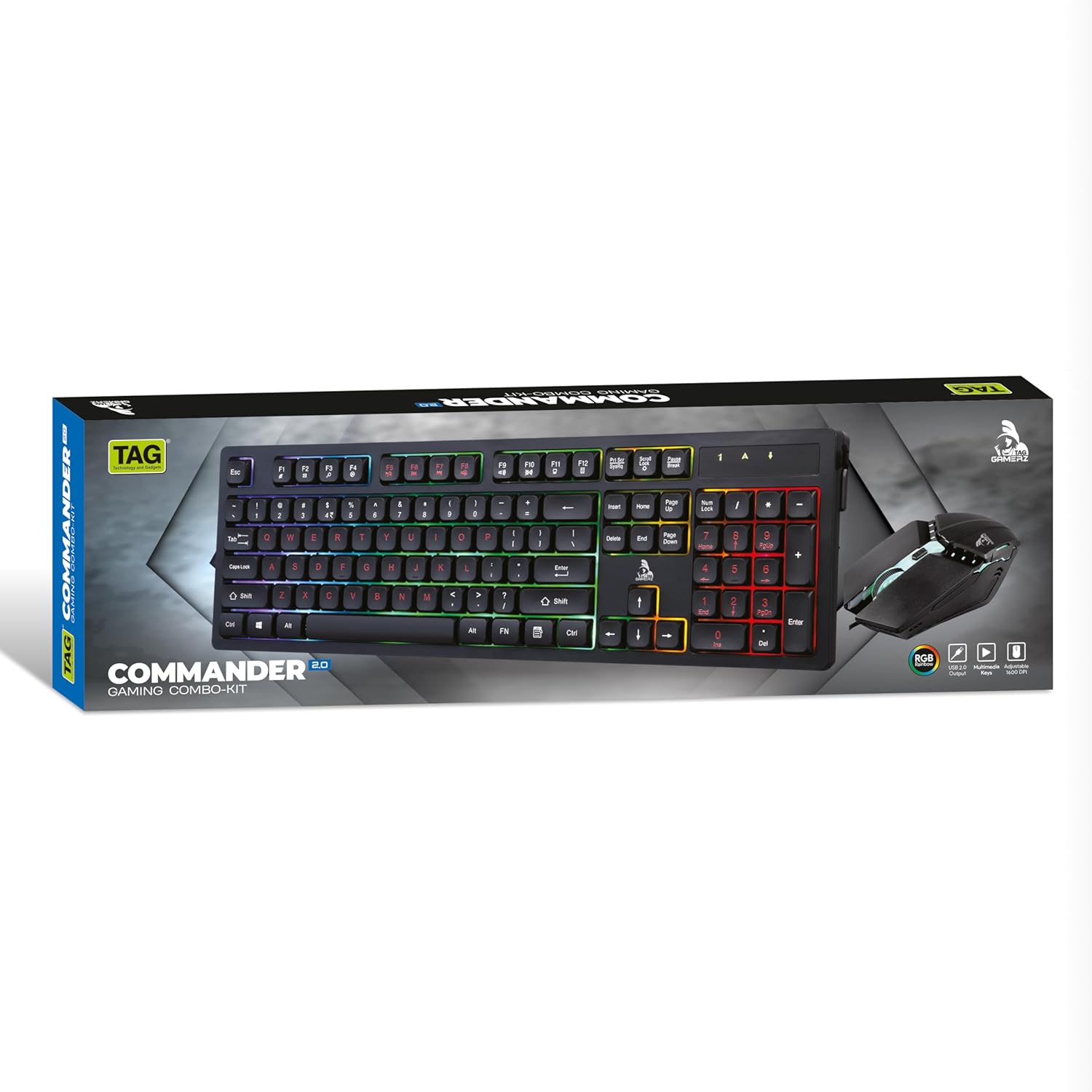 TAG Gamerz Commander 2.0 RGB Gaming Keyboard and Mouse Combo image 6