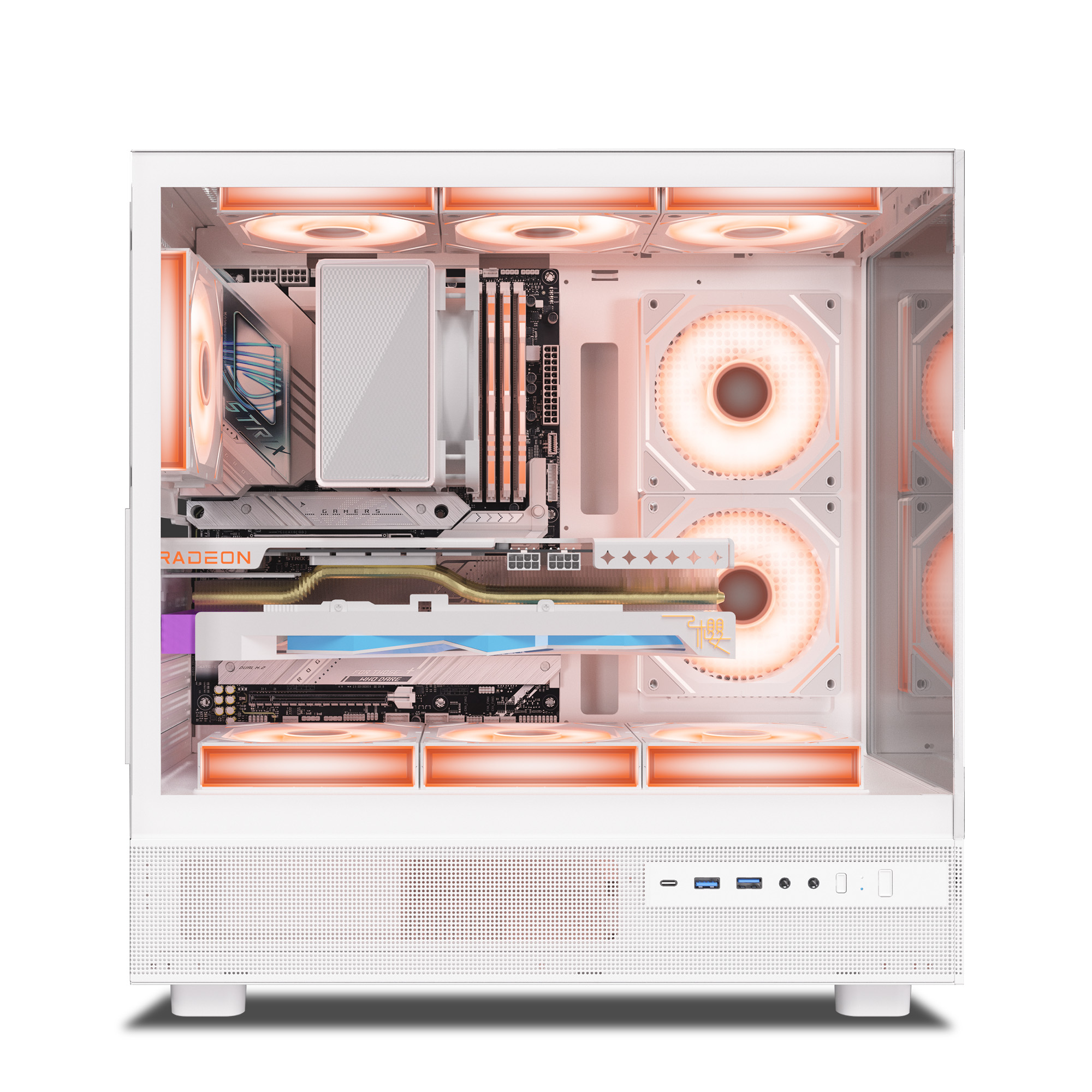 Ant Esports Crystal X6 ARGB (White) Cabinet-img(19)