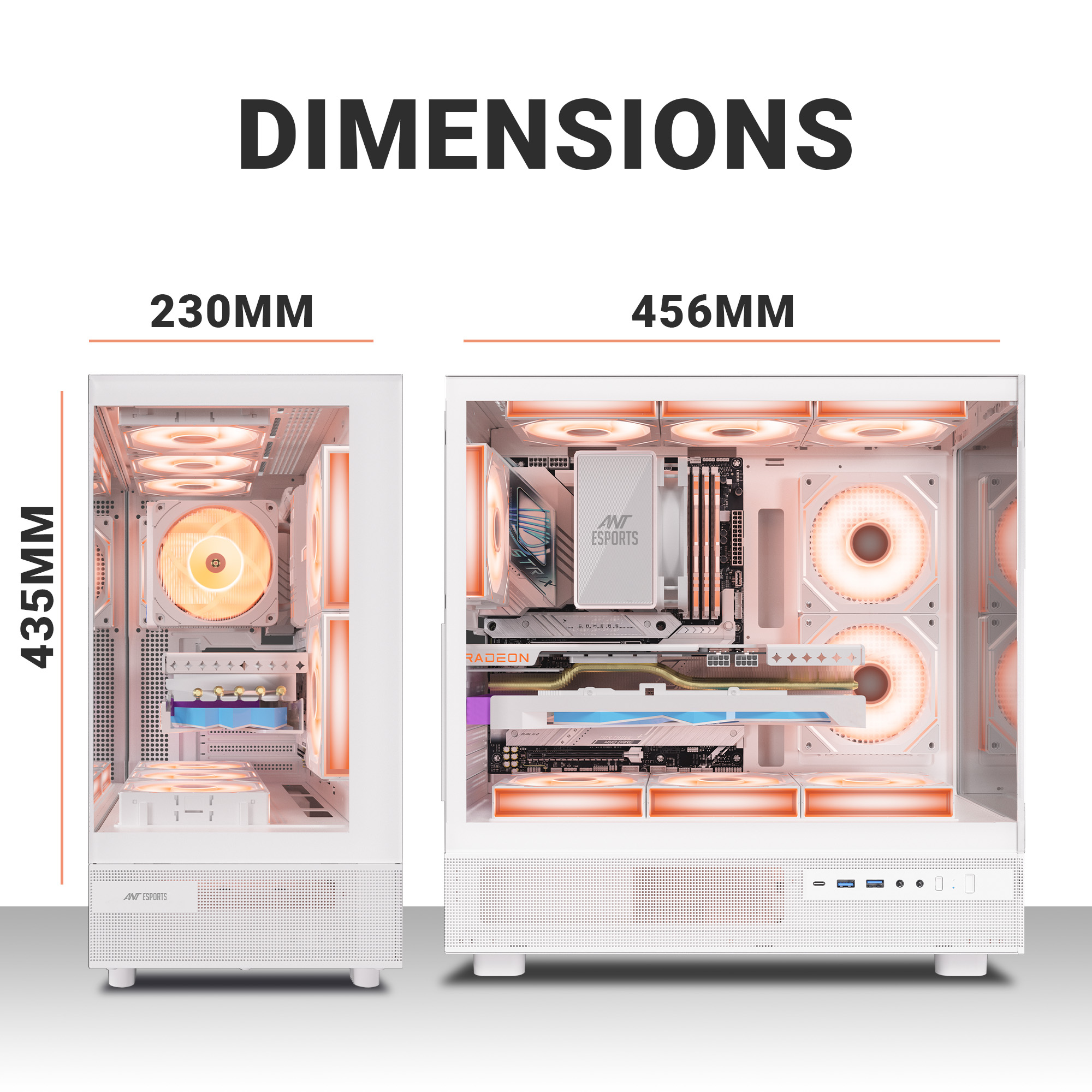 Ant Esports Crystal X6 ARGB (White) Cabinet-img(20)