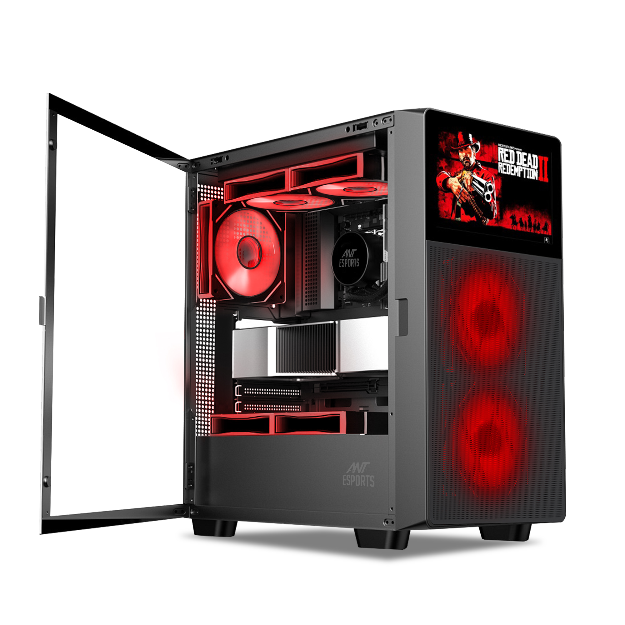 Ant Esports ICE Digital C3 ARGB (Black) Cabinet Ant