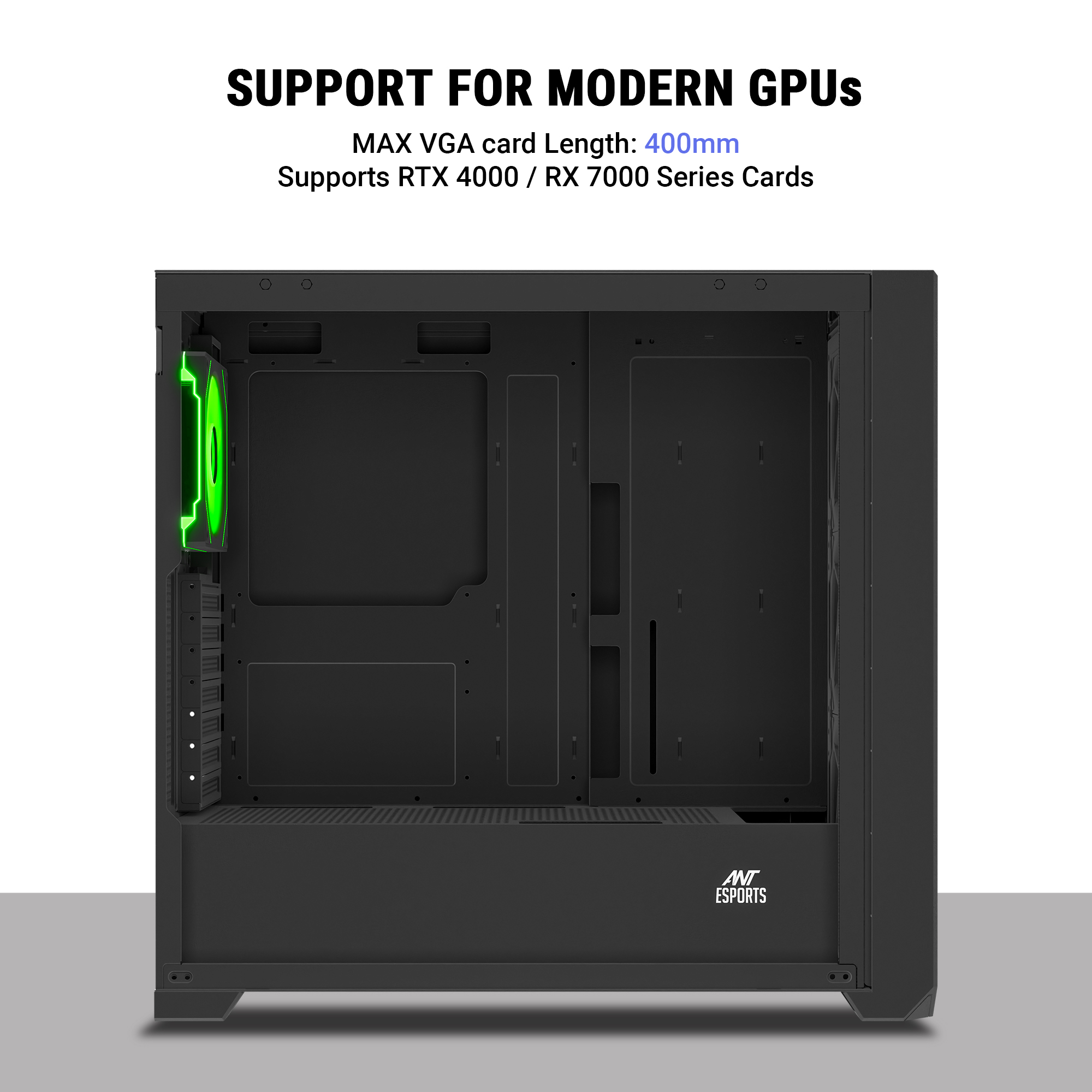 Ant Esports 621 C3 ARGB (Black) Cabinet image 9