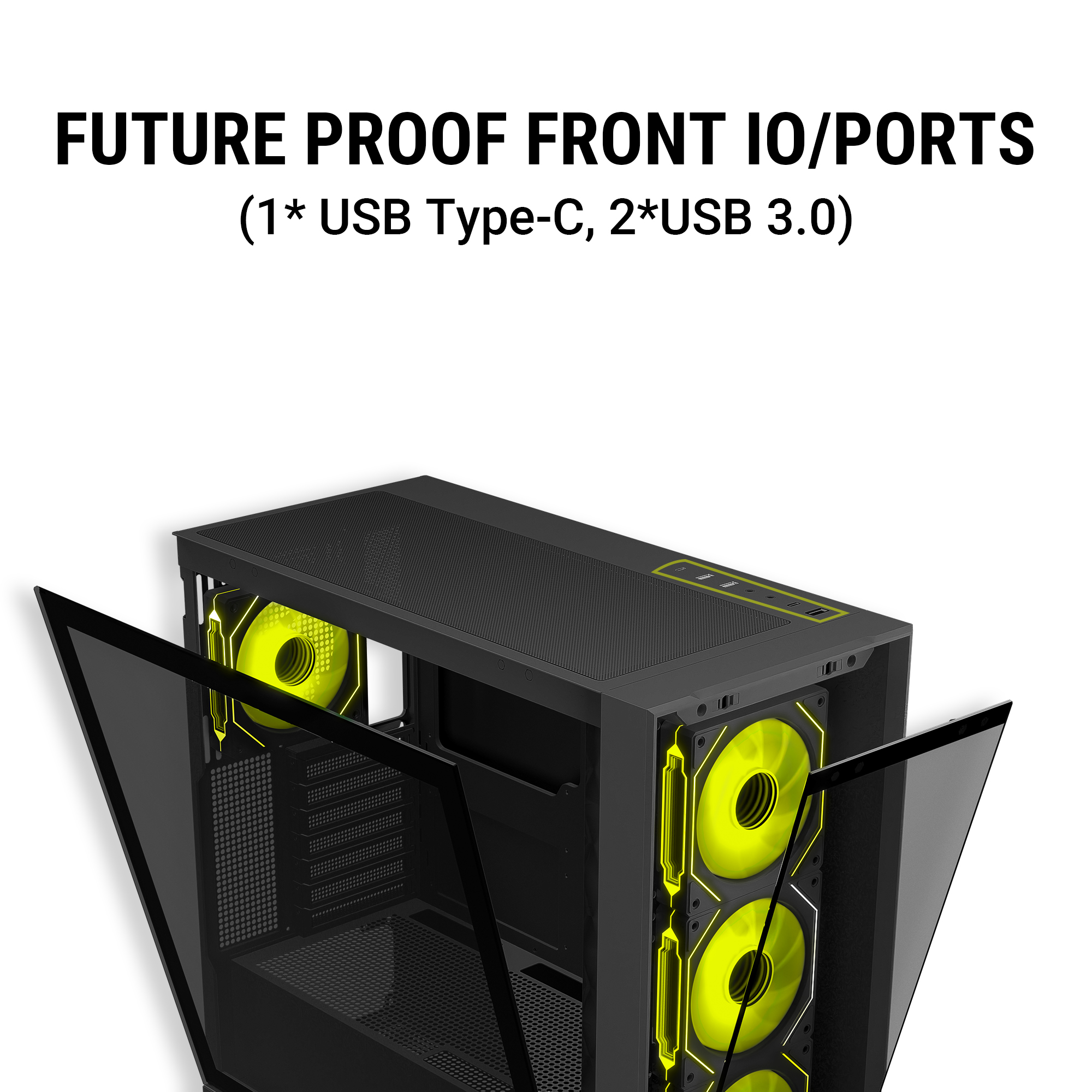 Ant Esports 621 C3 ARGB (Black) Cabinet image 15