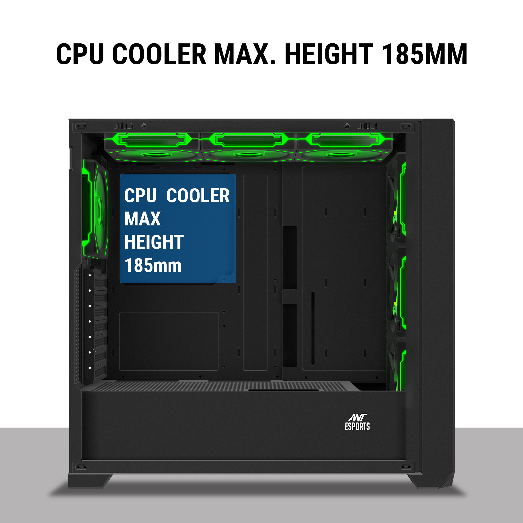 Ant Esports 621 C3 ARGB (Black) Cabinet image 17