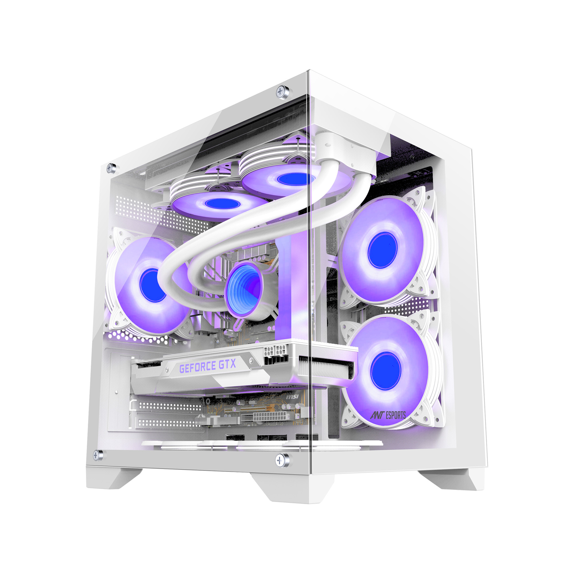 Ant Esports Crystal Z2 ARGB (White) Cabinet