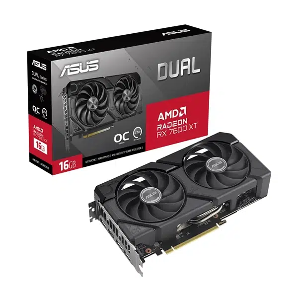 ASUS Dual RX 7600 XT OC Edition 16GB Graphics Card