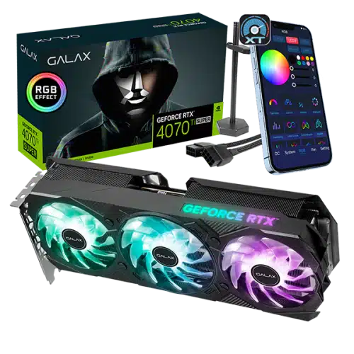 Galax RTX 4070 Ti SUPER EX Gamer RGB (1-Click OC) 16GB Graphics Card