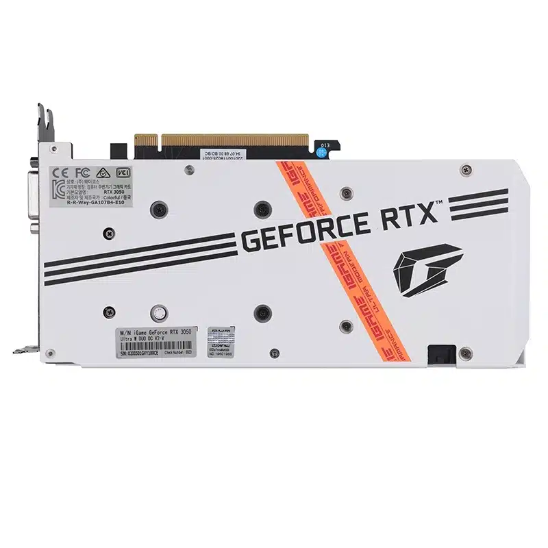 Colorful iGame RTX 3050 Ultra W Duo OC V2 8GB (WHITE) Graphics Card image 6