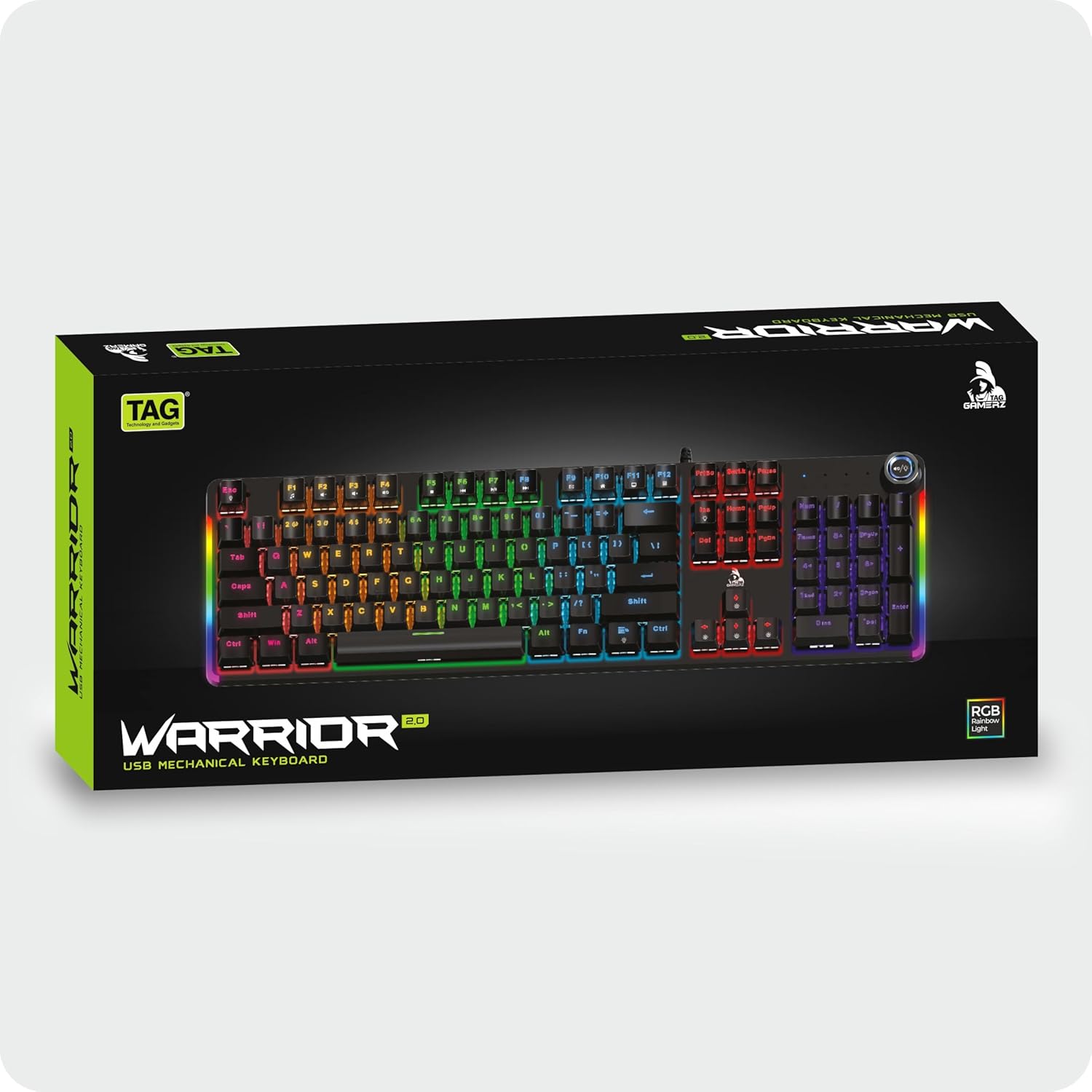 TAG GAMERZ Warrior 2.0 Mechanical Gaming Keyboard (Blue Switches) (Black) image 7