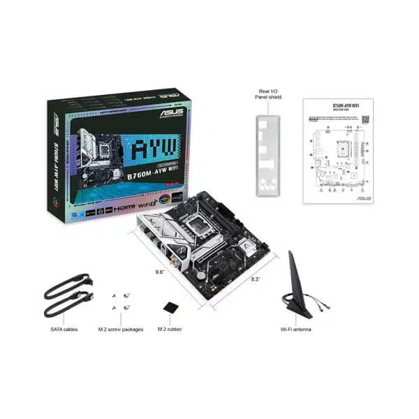 ASUS B760M-AYW WIFI (DDR5) Intel Motherboard-img(2)