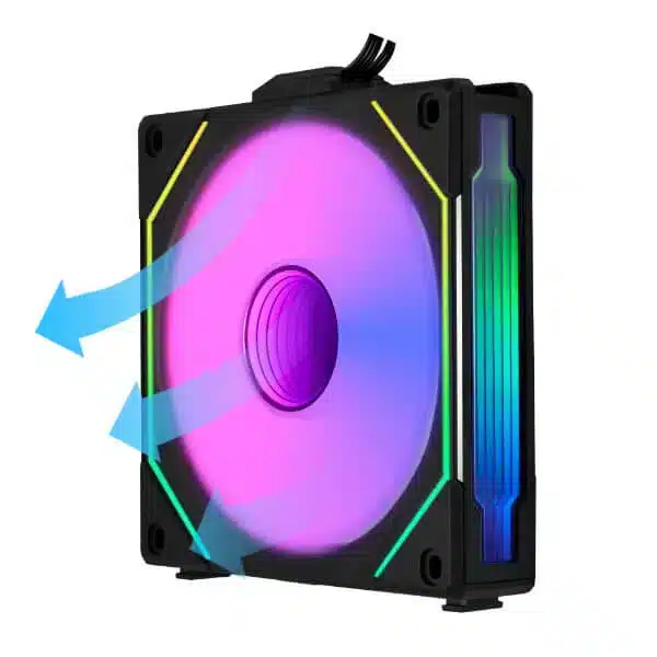 Lian Li UNI Fan SL-INF Reverse Blade Black 120mm Cabinet Fan (Single Pack) Case Fan-img(5)