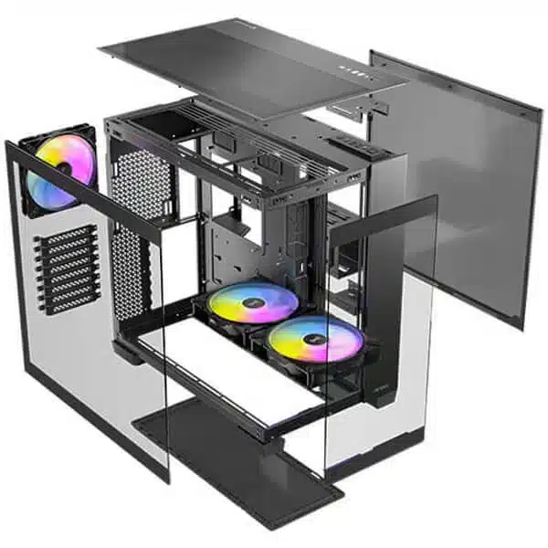 Antec C8 ARGB with 3 Fans E-ATX Cabinet (Black)-img(13)