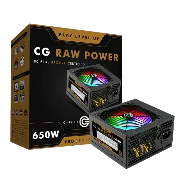 Circle Raw Power 650W RGB Pro 80 Plus Bronze Power Supply