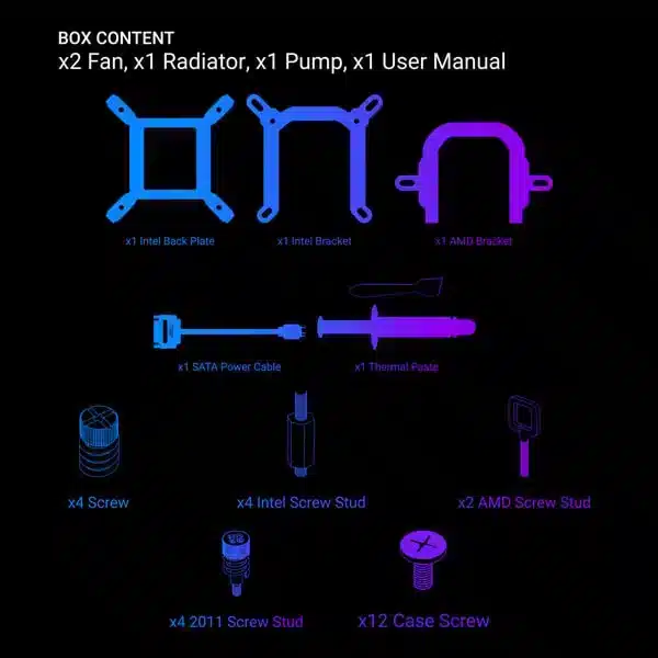 Ant Esports ICE Chroma 360 ARGB (White) AIO Liquid Cooler image 8