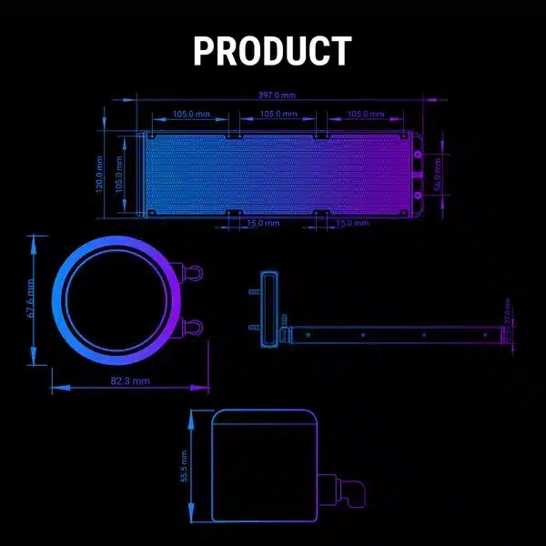 Ant Esports ICE Chroma 360 ARGB (White) AIO Liquid Cooler image 7