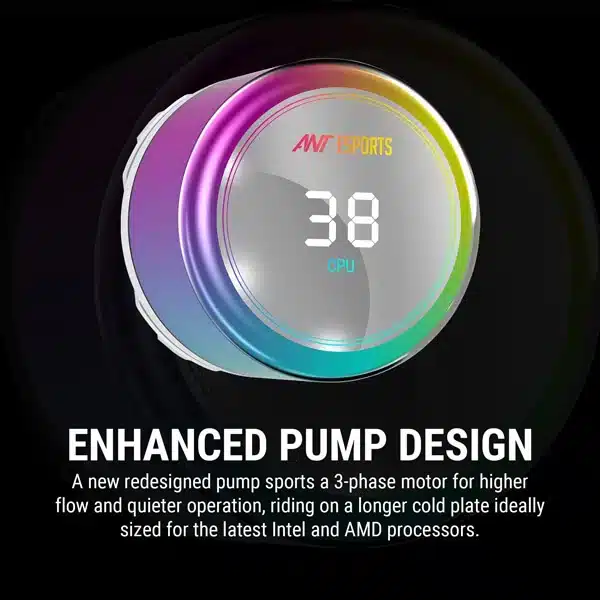 Ant Esports ICE Chroma 360 ARGB (White) AIO Liquid Cooler image 9