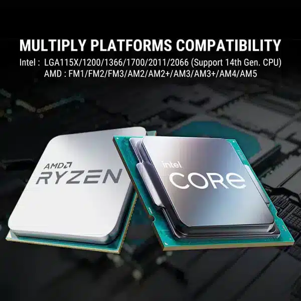 Ant Esports ICE Chroma 240 ARGB (Black) AIO Liquid Cooler image 6