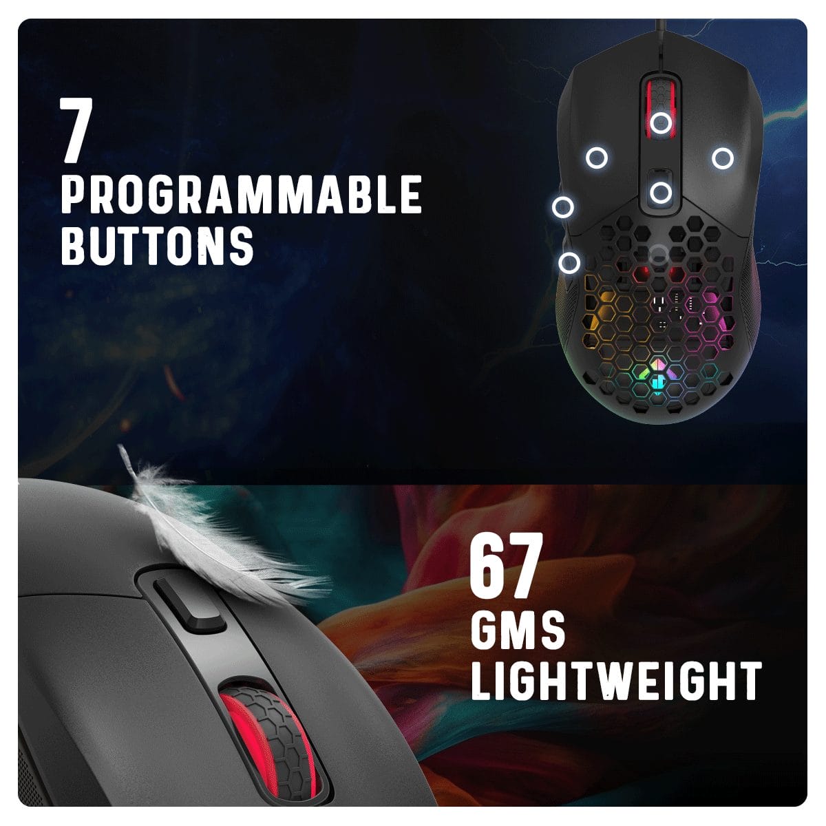 Buy Cosmic Byte Firestorm RGB Wired Gaming Mouse (Black)
