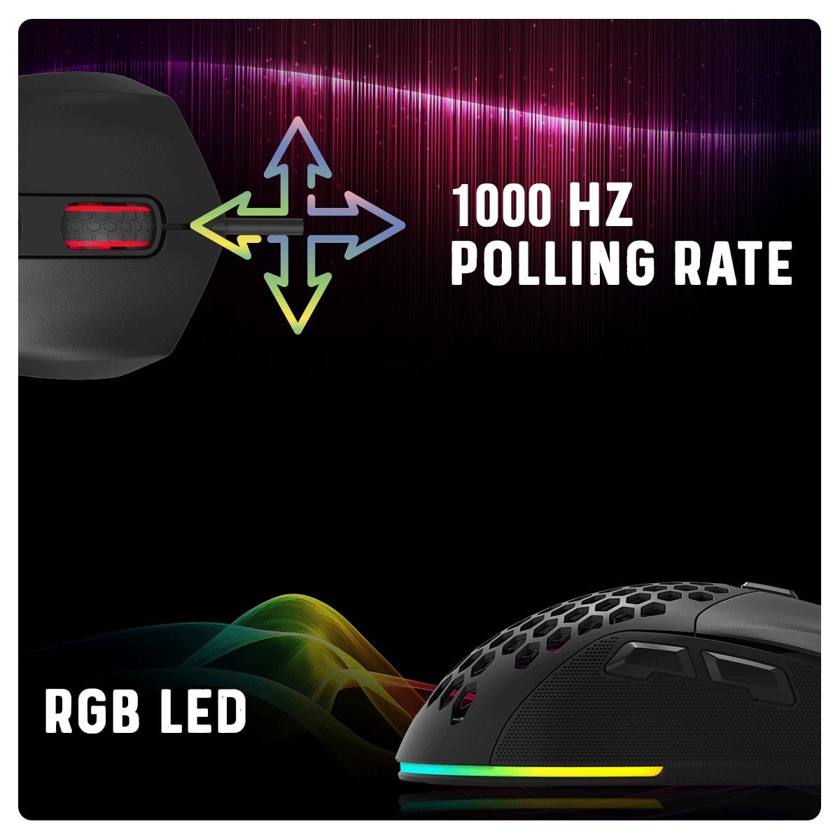Cosmic Byte Firestorm RGB Wired Gaming Mouse (Black) modxcomputers
