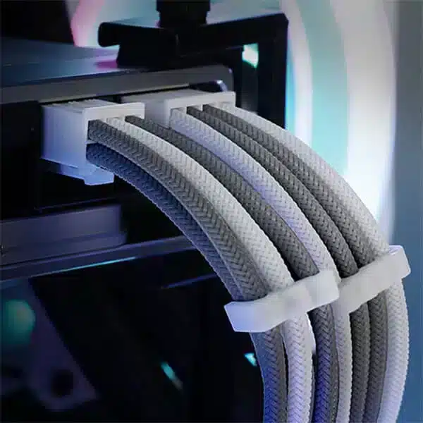 Antec Sleeved Extension PSU Cable Kit (Grey-White) Custom Cables Sleeved
