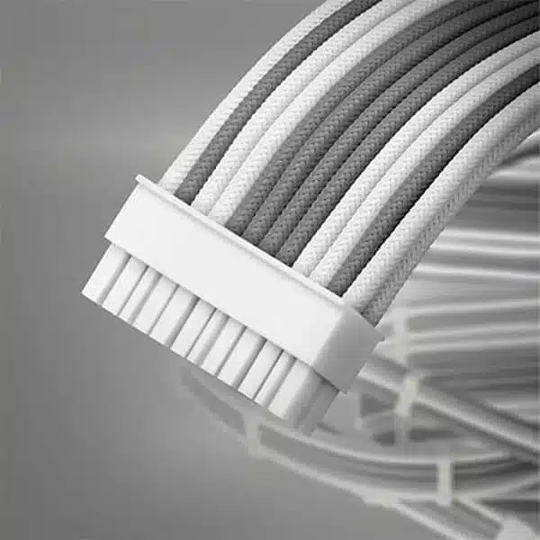 Antec Sleeved Extension PSU Cable Kit (Grey-White) Custom Cables Antec