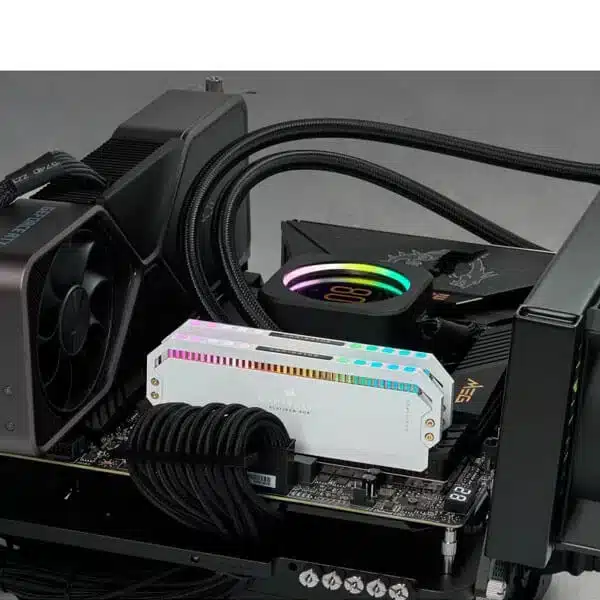 Corsair Dominator Platinum RGB 32GB (16GBx2) DDR5 6200MHz (White) DDR5 RAM Memory-img(5)